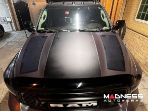 Dodge Ram 1500 Flexible Solar Panel Kit - Complete Kit w/ Waterproof Controller + Hood Decal - 4th Gen 2009-2018 - 70W Dodge Ram 1500 Flexible Solar Panel Kit - Complete Kit w/ Waterproof Controller + Hood Decal - 4th Gen 2009-2018 - 70W